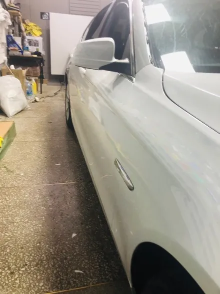 BMW 5시리즈(F10) 유광화이트 전체랩핑 / 구리시 갈매동