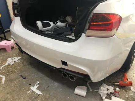 BMW 3시리즈 랩핑제거/전체랩핑/카빈스/흰색전체랩핑 / 구리시 갈매동