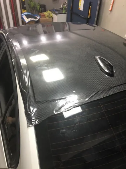 BMW 3시리즈 랩핑제거/전체랩핑/카빈스/흰색전체랩핑 / 구리시 갈매동