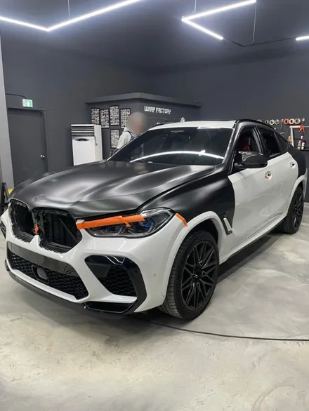 [랩팩토리][전체랩핑] BMW X6M 에이버리 사틴블랙 전체랩핑 / 구리시 갈매동