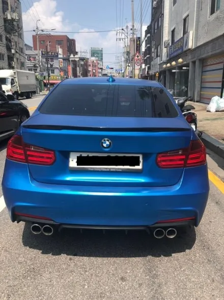 BMW 3시리즈 랩핑제거/전체랩핑/카빈스/흰색전체랩핑 / 구리시 갈매동
