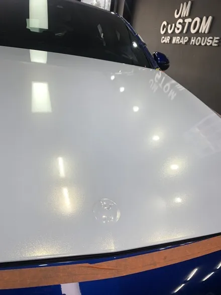 벤츠 C클래스 C250D 화이트펄 전체랩핑 시공기 / 구리시 갈매동