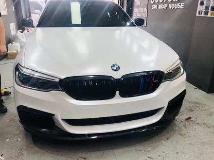 BMW 5시리즈 메탈 아이보리 화이트 전체랩핑 시공기 / 구리시 갈매동