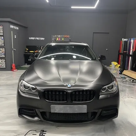 [랩 팩토리] 전체랩핑 / 퇴계원 랩핑 / BMW F10 / 사틴 블랙 / 구리시 갈매동