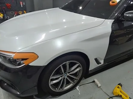 BMW 5시리즈 전체랩핑 카빈스 / 펄 화이트 / 중랑구 랩핑 / 구리시 갈매동