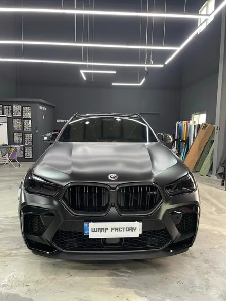 [랩팩토리][전체랩핑] BMW X6M 에이버리 사틴블랙 전체랩핑 / 구리시 갈매동