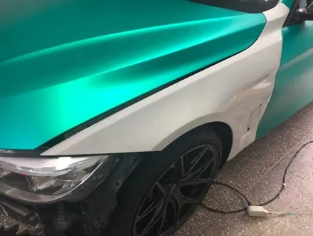 BMW 4시리즈/무광크롬/전체랩핑/무광크롬티파니/랩핑저렴한곳/랩핑제거 / 구리시 갈매동