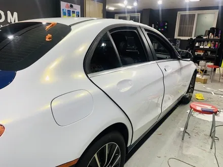 벤츠 C클래스 C250D 화이트펄 전체랩핑 시공기 / 구리시 갈매동
