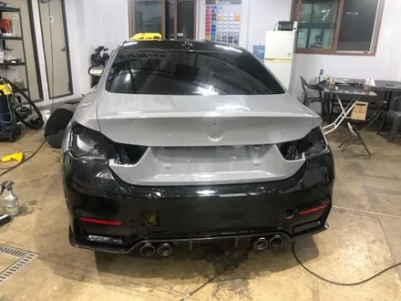 BMW M4 시멘트 그레이 전체랩핑 + 카본파츠 장착 / 구리시 갈매동