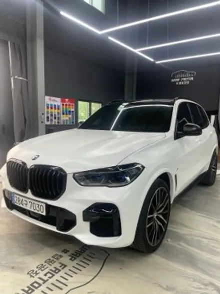 [랩팩토리]bmw x5사틴화이트전체랩핑 / 구리시 갈매동