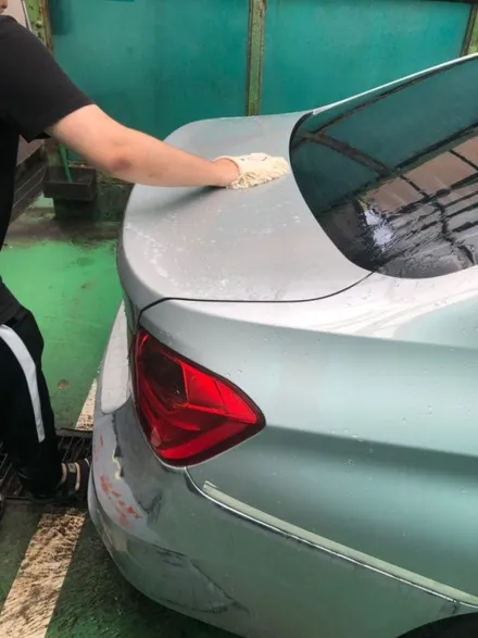BMW 3시리즈 랩핑제거/전체랩핑/카빈스/흰색전체랩핑 / 구리시 갈매동