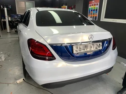 벤츠 C클래스 C250D 화이트펄 전체랩핑 시공기 / 구리시 갈매동