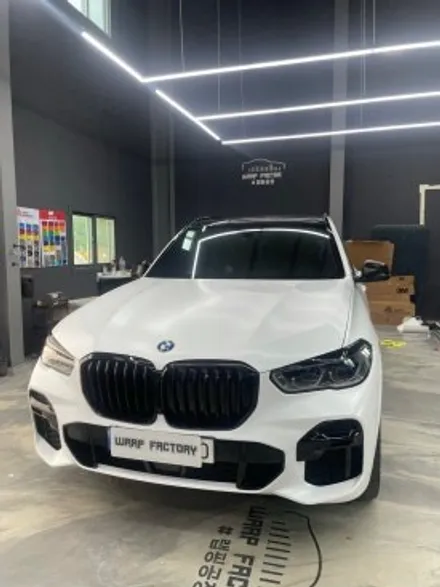 [랩팩토리]bmw x5사틴화이트전체랩핑 / 구리시 갈매동