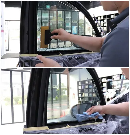제주썬팅 올뉴쏘렌토 2대입고, 썬팅도 같은 브이쿨K로 시공! / 제주 도남동