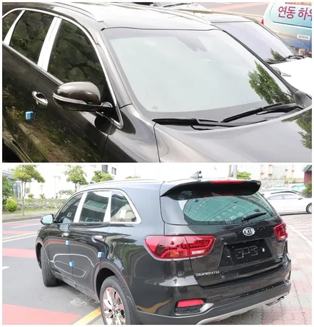 제주썬팅 올뉴쏘렌토 2대입고, 썬팅도 같은 브이쿨K로 시공! / 제주 도남동
