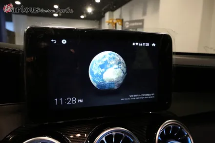 벤츠 GLC 전동트위터 + 미드레인지무드등 + 쿠페형 엠비언트송풍구 + 아이나비 X3 네비게이션 매립 한번에 해버리기~ / 대구 구미