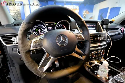 대구 벤츠 ML63 AMG 핸들 열선 시공으로 시린 손 완벽 보호! / 대구 구미