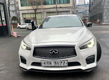 인피니티 Q50 전체랩핑 크롬죽이기 에이버리 사틴블랙 시공 / 인천 서구