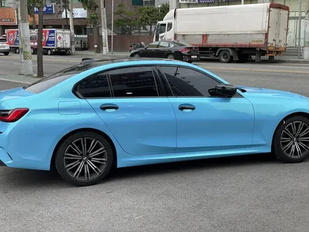 BMW G20 3시리즈 전체랩핑 과정 비닐프로그 네온라이트블루 / 인천 서구