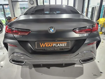 랩플래닛]BMW 8시리즈 840i에이버리 사틴블랙락그레이 전체랩핑 과정및 크롬딜리트 김포랩핑 시흥랩핑 은평구랩핑 인천랩핑 / 인천 서구