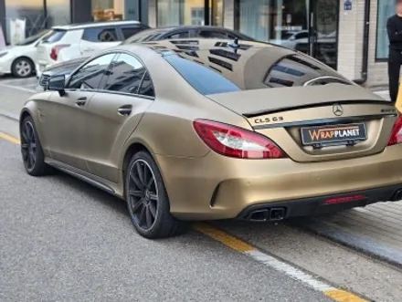 [랩플래닛]-김포랩핑 CLS63 AMG 전체랩핑 비닐프로그 사틴샴페인골드 / 김포시 마산동