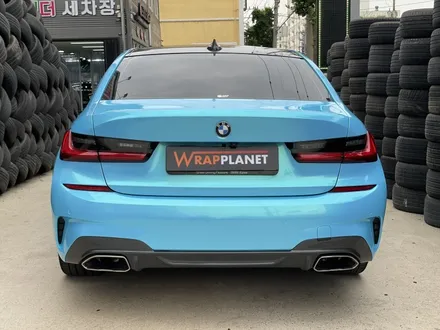 BMW G20 3시리즈 전체랩핑 과정 비닐프로그 네온라이트블루 / 인천 서구
