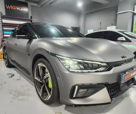 기아 EV6 GT 전체랩핑과정 에이버리 매트메탈릭차콜그레이 김포랩핑 인천랩핑 부천랩핑 일산랩핑 / 인천 서구