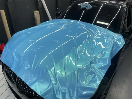 BMW G20 3시리즈 전체랩핑 과정 비닐프로그 네온라이트블루 / 인천 서구