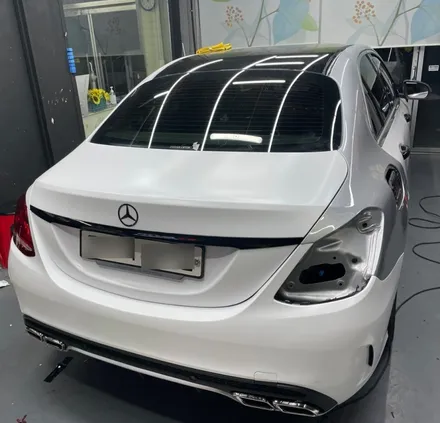 벤츠 c220d 전체랩핑 에이버리 사틴화이트 시공 / 인천 서구