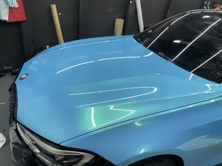 BMW G20 3시리즈 전체랩핑 과정 비닐프로그 네온라이트블루 / 인천 서구