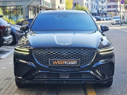 🚗 제네시스 GV70 – 사고 수리 후 사틴블랙 제거 & 비닐프로그 페인트블랙 전체 랩핑 / 김포시 마산동