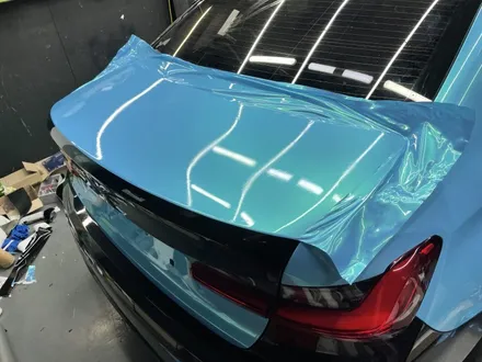 BMW G20 3시리즈 전체랩핑 과정 비닐프로그 네온라이트블루 / 인천 서구