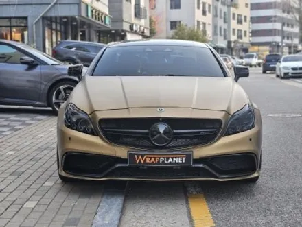 [랩플래닛]-김포랩핑 CLS63 AMG 전체랩핑 비닐프로그 사틴샴페인골드 / 김포시 마산동