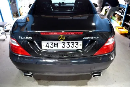 벤츠 SLK 머플러튜닝 가르시아 레조네이터 장착 ★수원머플러튜닝,오산머플러튜닝,화성머플러튜닝,병점머플러튜닝★ / 화성, 수원, 오산