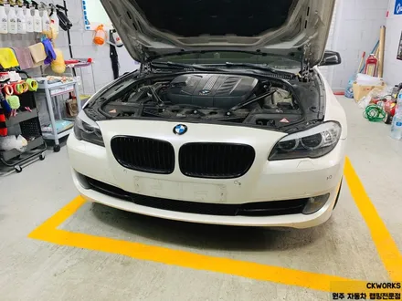 원주랩핑 BMW 520d(F10) 앞범퍼 사고보험수리 랩핑재시공_씨케이웍스 / 원주시 반곡동