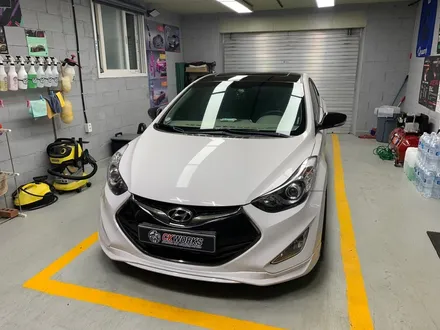 원주 랩핑 아반떼MD쿠페 루프스킨 극한의제거 및 옵시디안블랙 재시공 / 원주시 반곡동