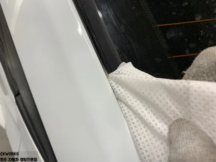 원주자동차랩핑 현대 엑센트 필러라인 옵시디안블랙 포인트랩핑 / 원주시 반곡동
