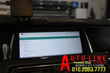 [대전안드로이드시공]BMW F10 528I 안드로이드모니터10.25인치 내비게이션 설치
