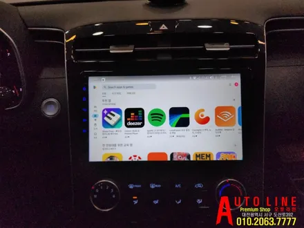 투싼 NX4 카나로X플러스 안드로이드 올인원 10인치 작업 스마트하게