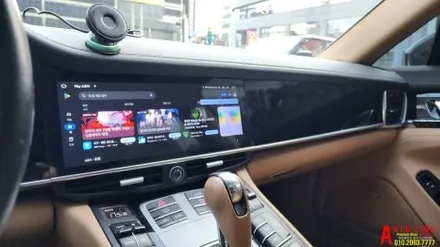 대전 포르쉐 파나메라4S 실내 컨버전 12.3인치 안드로이드 올인원 인스톨