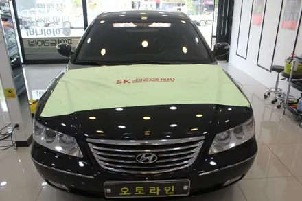 SKC스페셜!! 그랜저TG 윈도틴팅 불량기포필름제거후 재시공하러 오토라인 방문!!