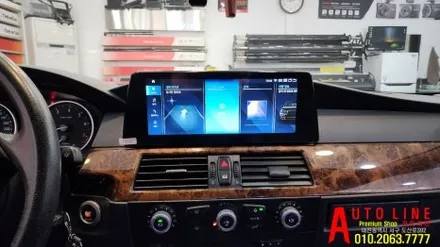 대전 BMW E90 5시리즈 CCC안드로이드올인원 10.25인치 AHD일체형 후방카메라 설치 작업