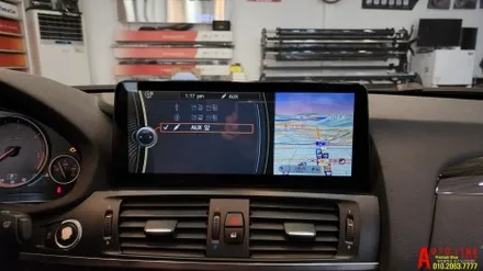 BMW F25 X3 안드로이드올인원 12.3인치 모니터 설치 순정모니터 고장 블랙아웃