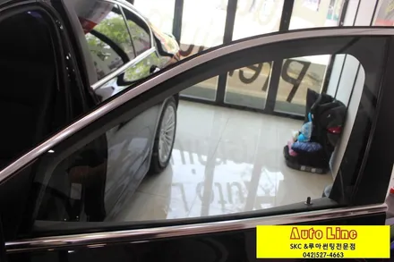 대전썬팅 F10 BMW520D  측후면 루마LDECONO 재시공~~!