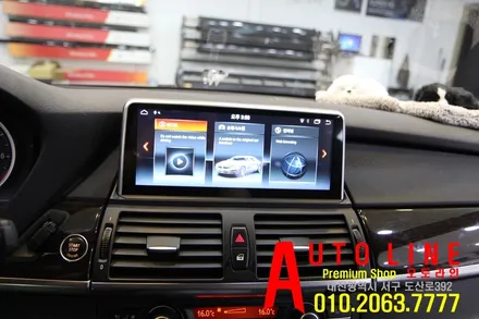 대전  BMW X6 E71 10.25 안드로이드 올인원 후방카메라 인스톨