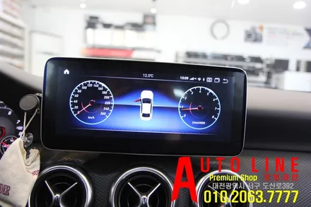 대전 벤츠A200 W176 10.25인치 안드로이드 모니터 인스톨