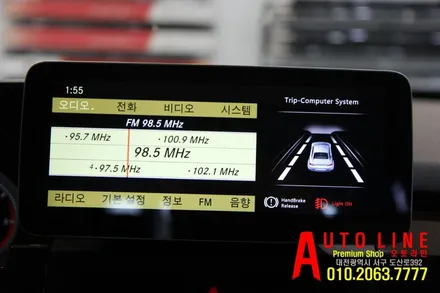 대전 벤츠GLK220 안드로이드올인원 모니터 LTE버젼 10.25인치 시공