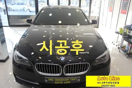 대전썬팅 F10 BMW520D  측후면 루마LDECONO 재시공~~!