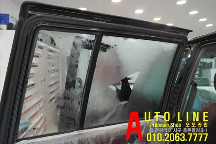 무쏘 리스토어 대전썬팅으로 새롭게!! SKC열차단필름 오토라인 방문 시공기