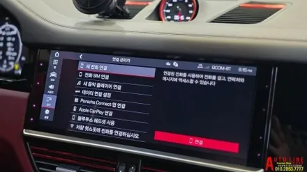 카이엔 2020 조수석 모니터 안드로이드 엔터테인먼트 디스플레이 시공